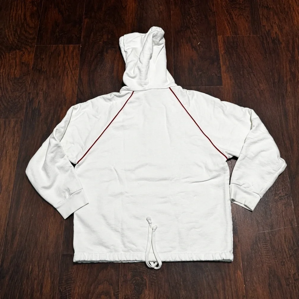 Gucci Web Accent thick White Hoodie Men’s Small